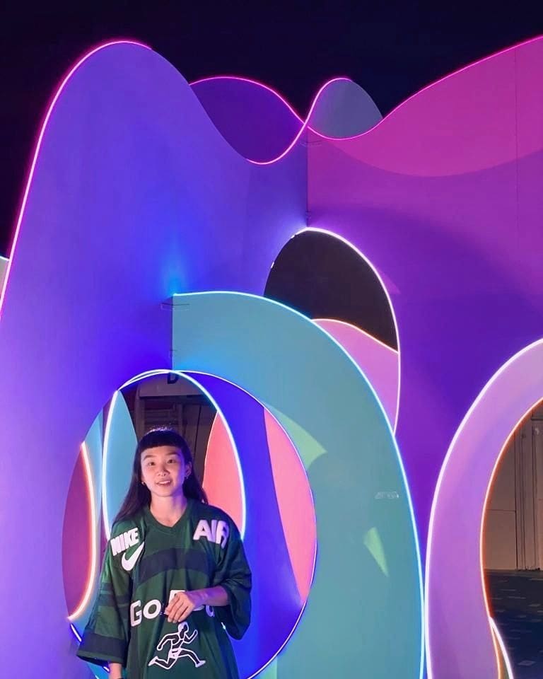 Wave Hello Downtown East pastel installation