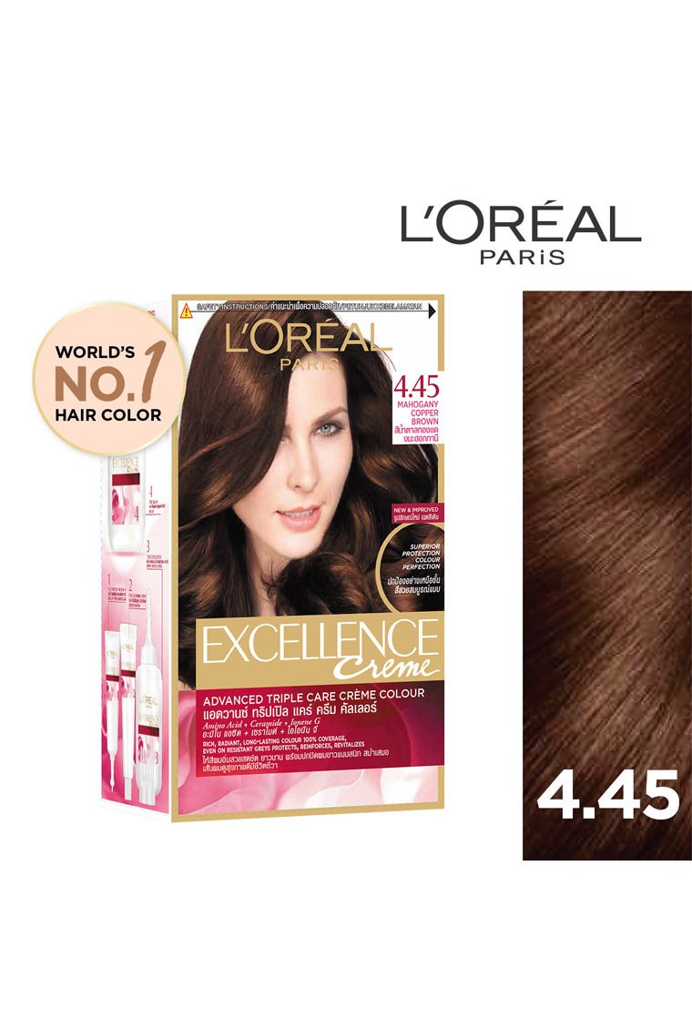 L'Oreal Paris Excellence Hair Colour Hair Dye - Mahogany Copper Brown
