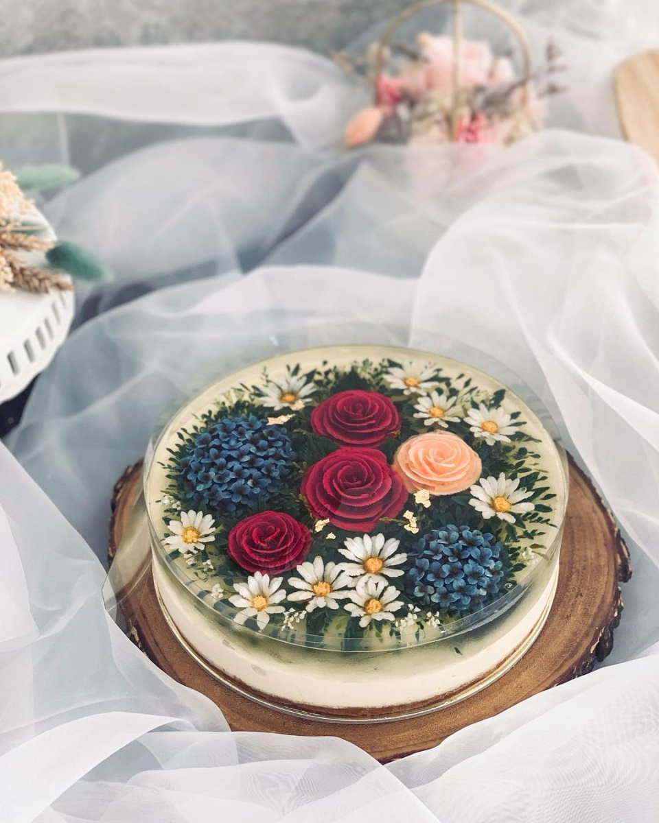 Petals by Victoria.H flower jelly cheesecake Singapore