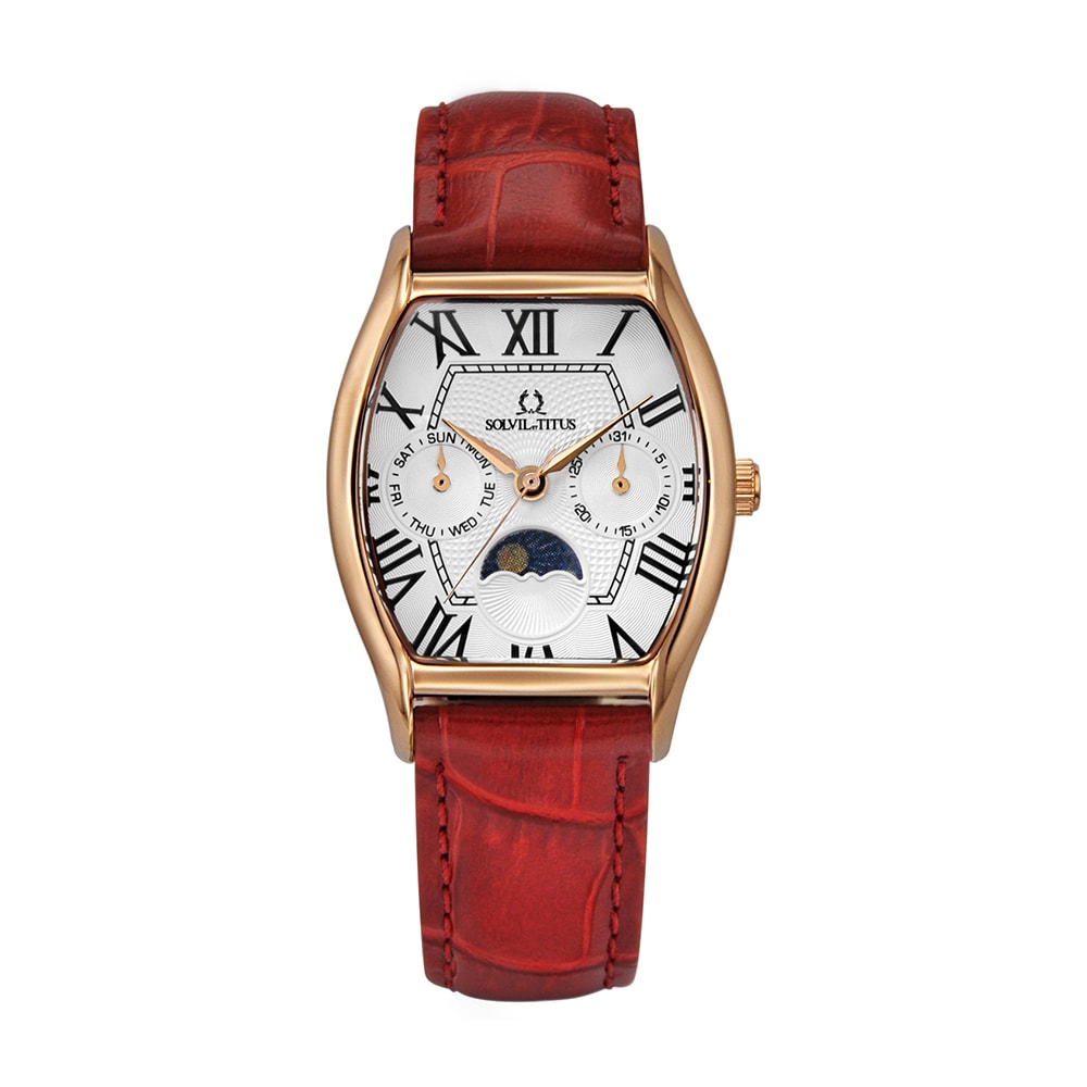 Solvil et Titus Barista collection with red strap product shot