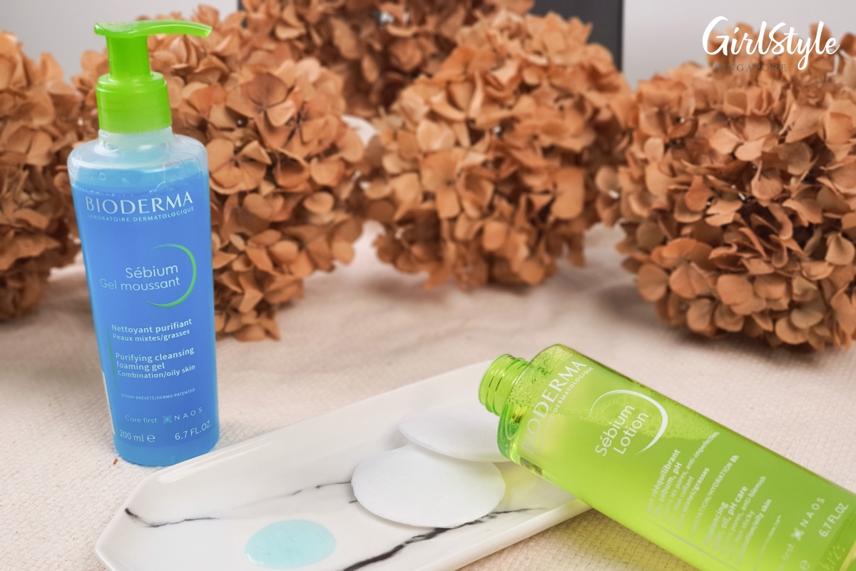 Bioderma Sebium gel moussant lotion and Sensitive Moisturiser singapore
