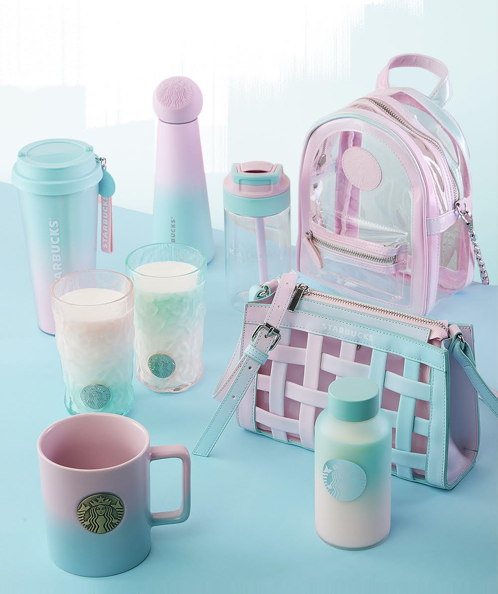 Starbucks Galaxy Pink Green Gradient Singapore
