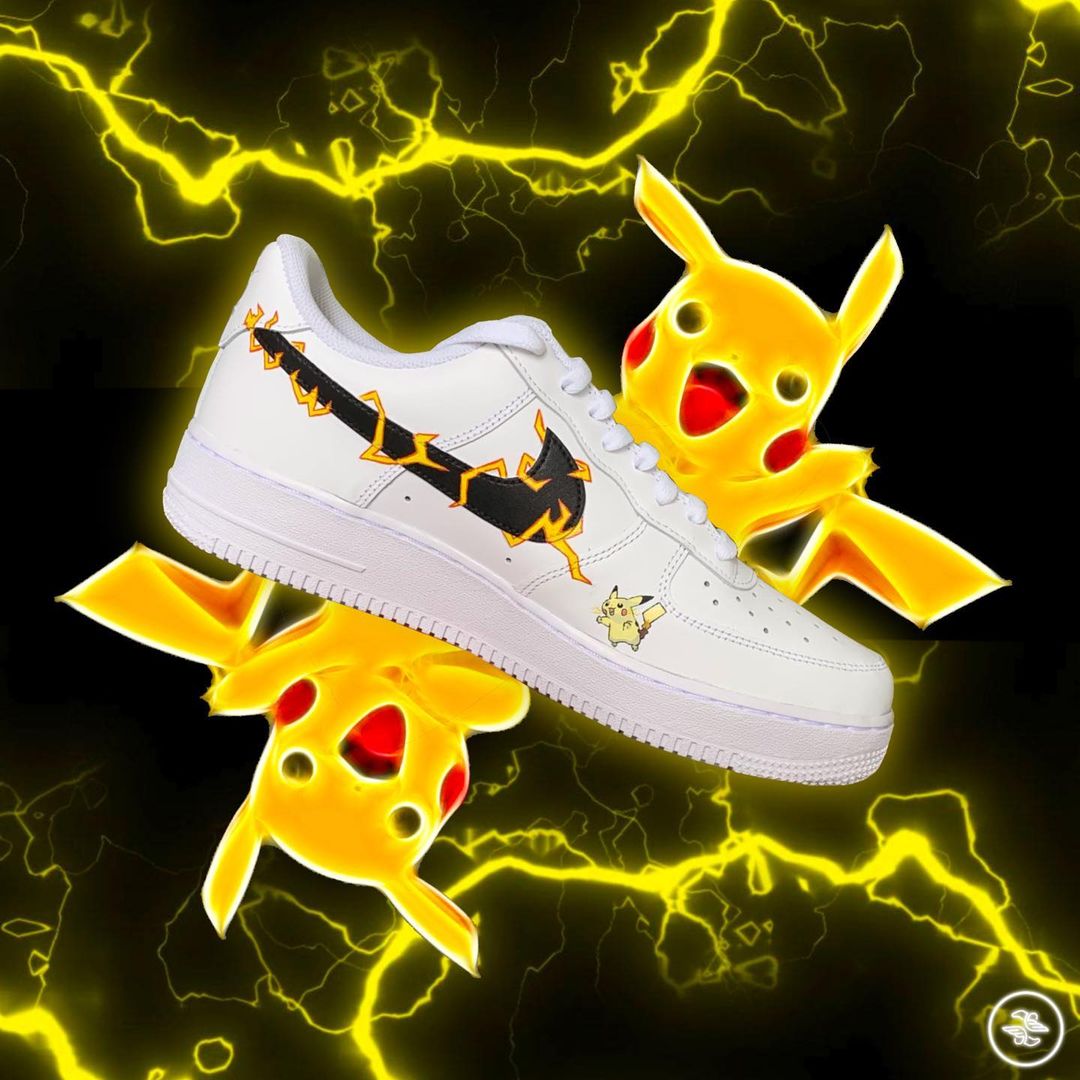 Doubletake_custom Pikachu sneakers