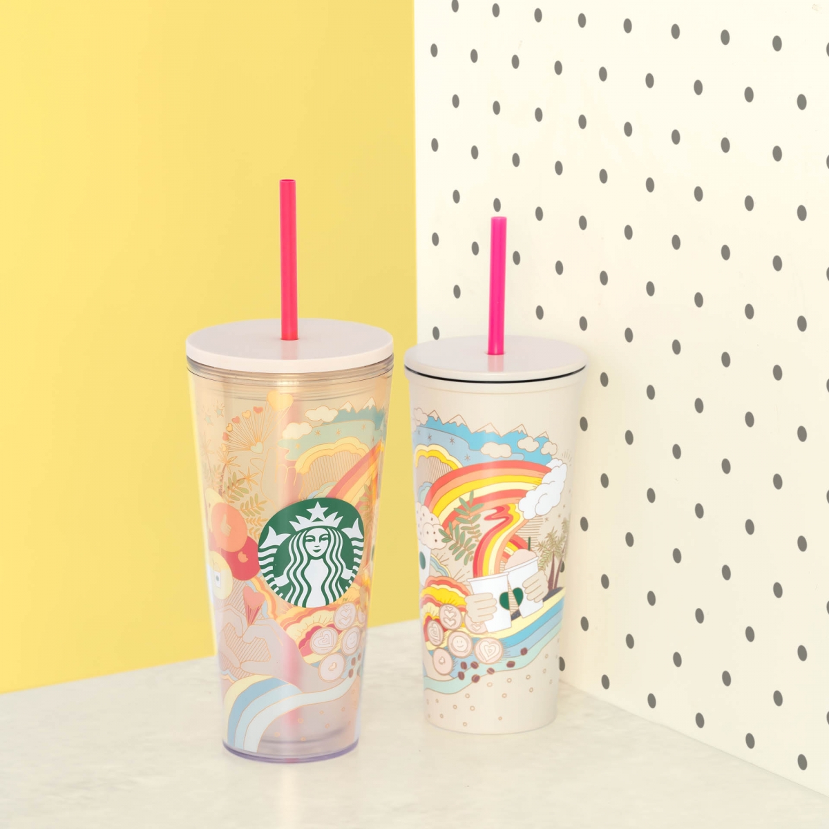 starbucks singapore joy of connection colourful tumblers