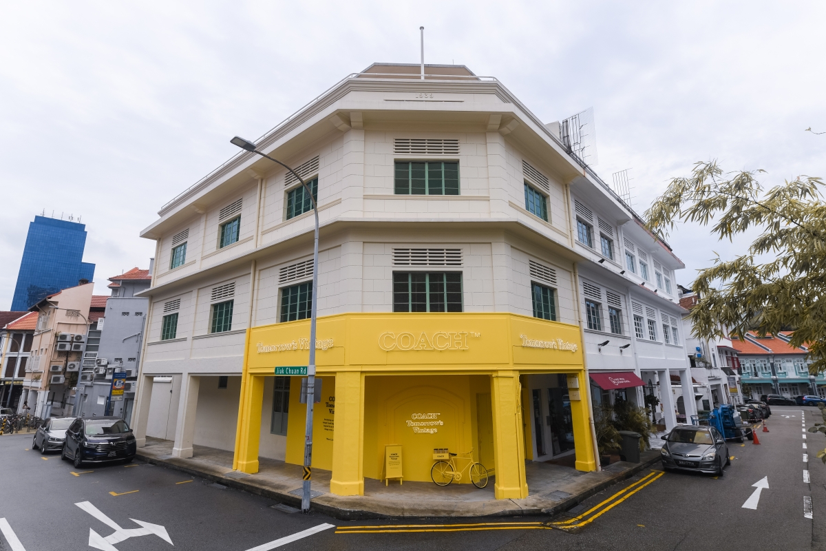 Coach Tomorrow's Vintage pop-up in a shophouse