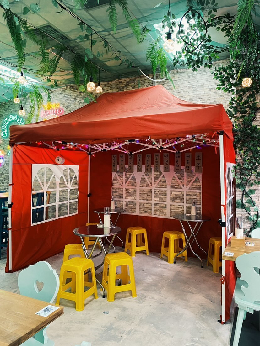 Pocha in a Forest tent