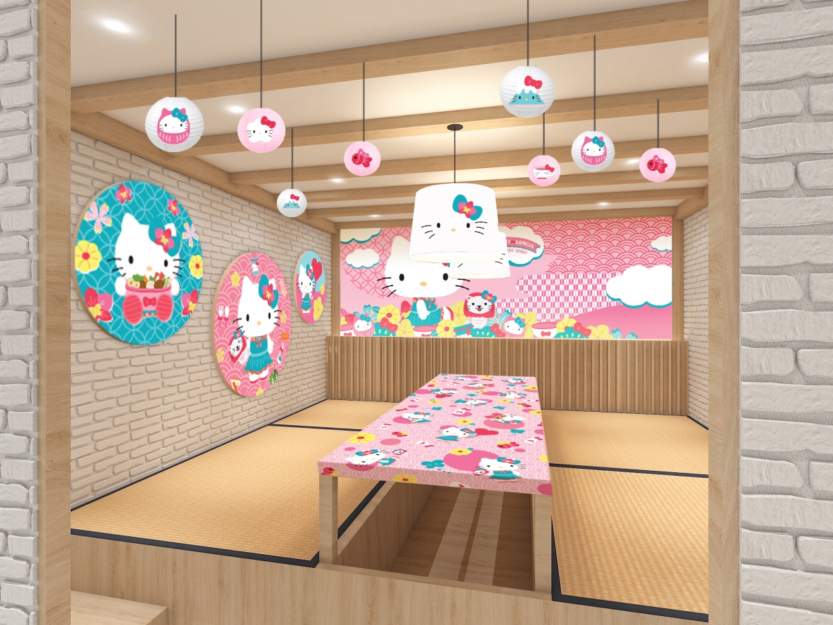 Hello Kitty Mini Shabu Shabu Pop-Up Cafe singapore private room