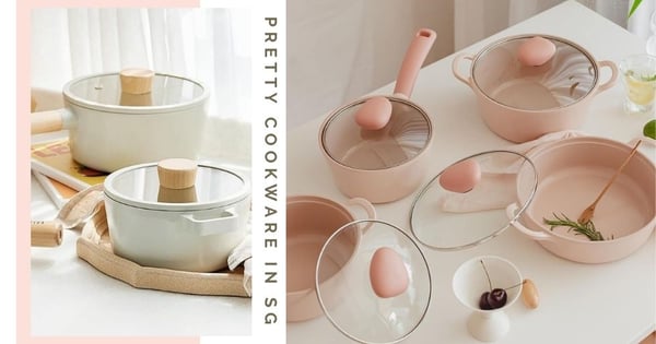 Aesthetic Pink & Beige Cookware By Korean Brand Can Be Purchased Online In Singapore