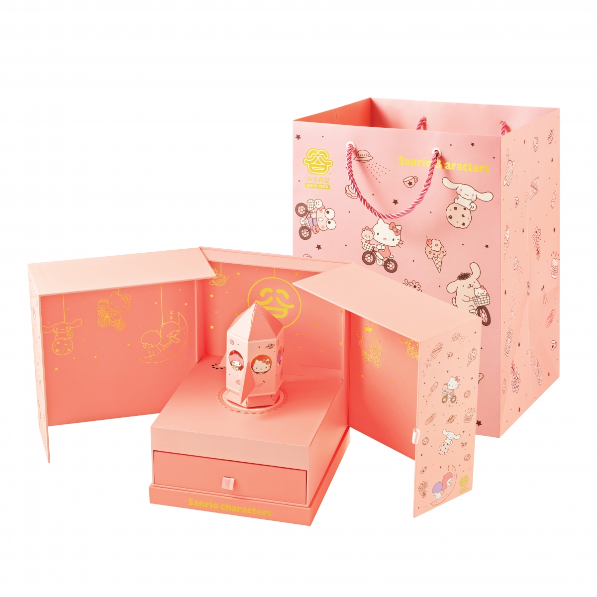 cheers singapore Sanrio Characters Space Odyssey Premium Music Gift Box with paper bag