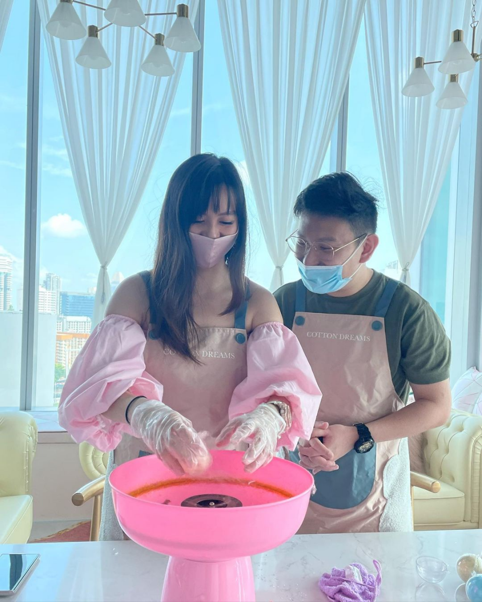 Cotton Dreams cotton candy bouquet workshop Singapore