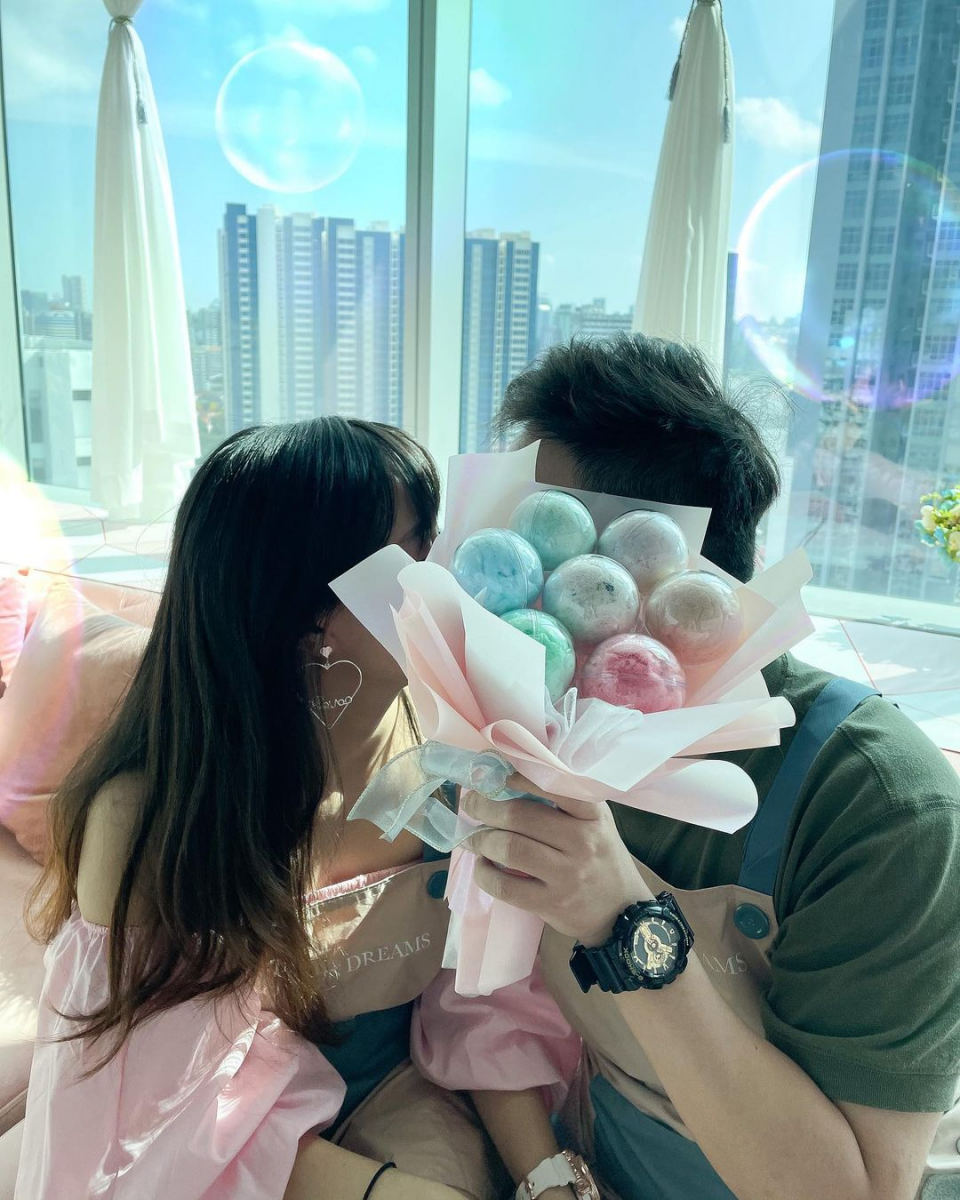 Cotton Dreams cotton candy bouquet workshop Singapore