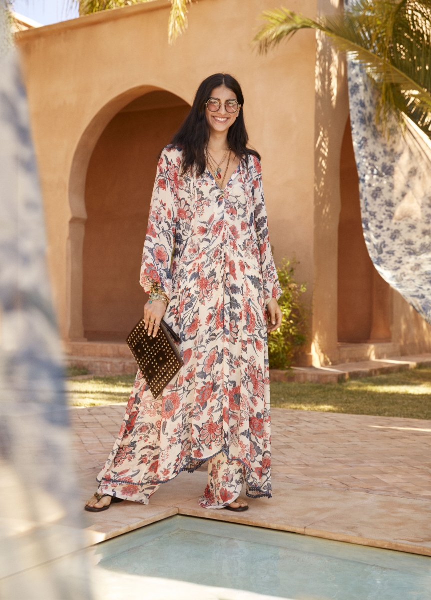 Sabyasachi H&M singapore flowy maxi dress