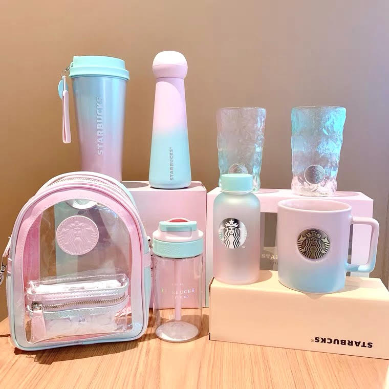 Starbucks Galaxy Pink Green Gradient Singapore