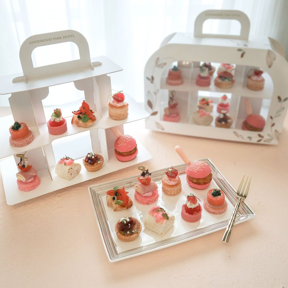 Rosy Medley Pink afternoon tea Goodwood Park Hotel Singapore