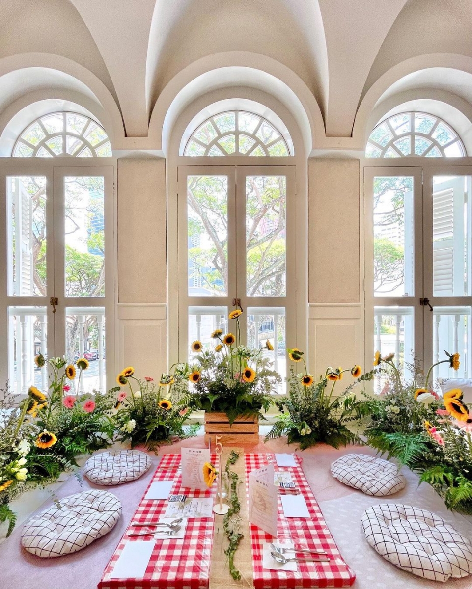 indoor garden picnic at The Secret Patio duxton hill singapore