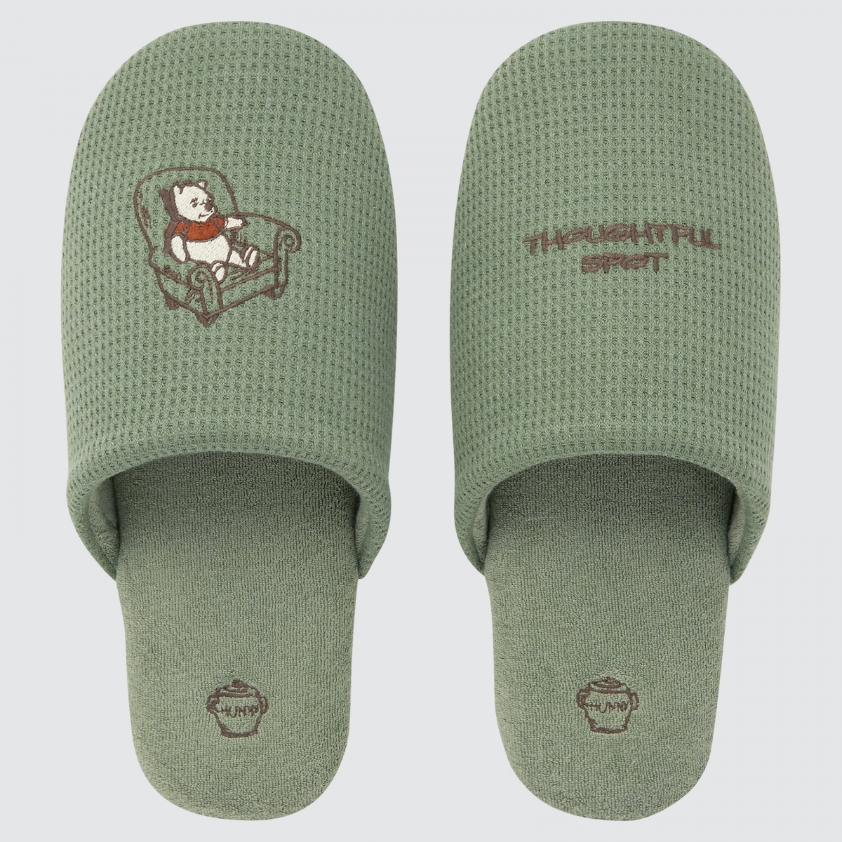 uniqlo singapore winnie the pooh bedroom slippers green