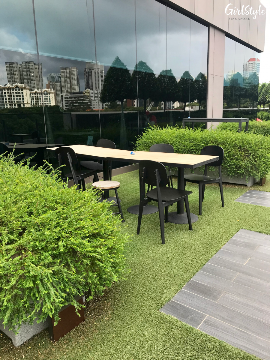 great world food junction food court outdoor seating area rooftop
