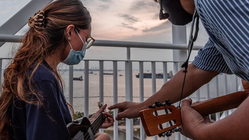 Ukulele by the beach workshop Sentosa Singapore