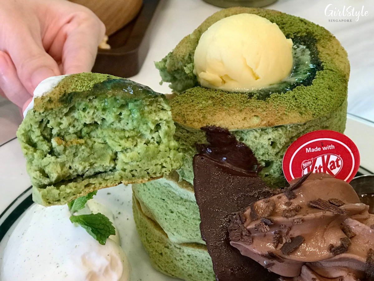 gram cafe vivocity matcha souffle pancakes