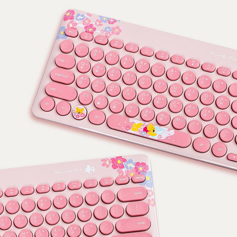 infothink winnie the pooh piglet sakura series pink keyboard singapore