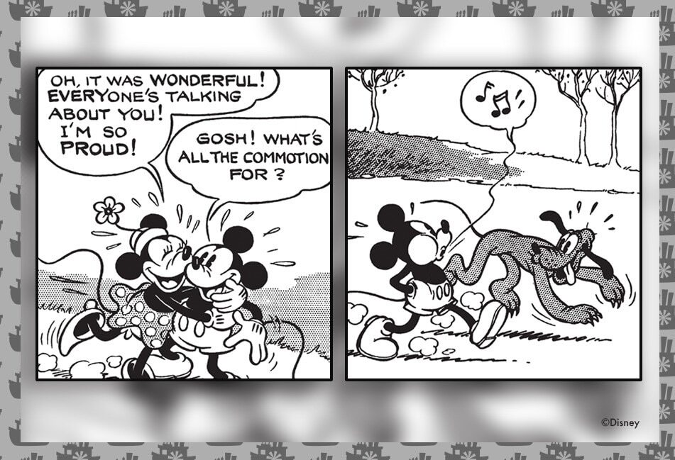 retro mickey mouse comics at disney pop up exhibition suntec convention centre singapore
