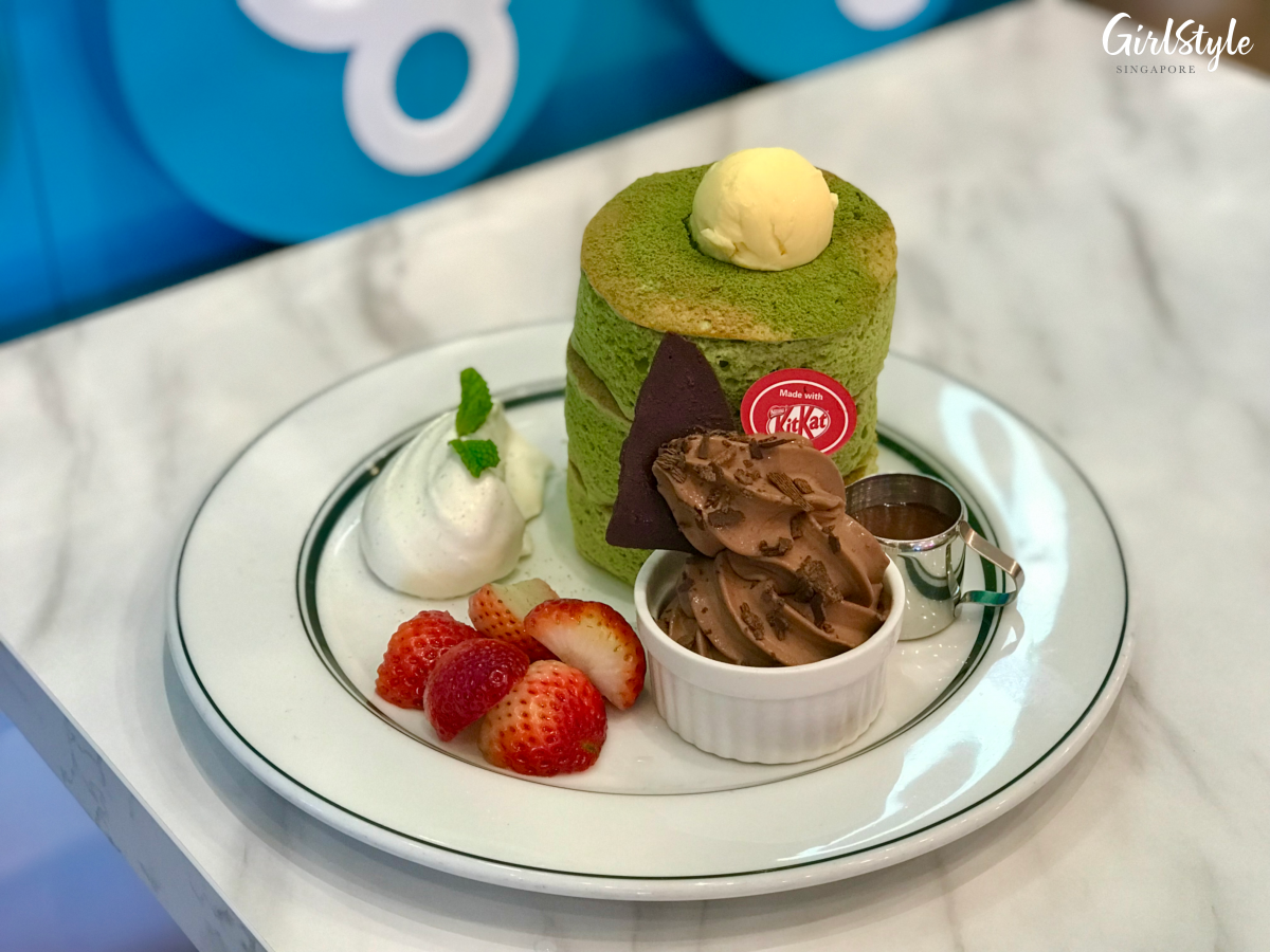 gram cafe vivocity kit kat matcha chocolate souffle pancakes
