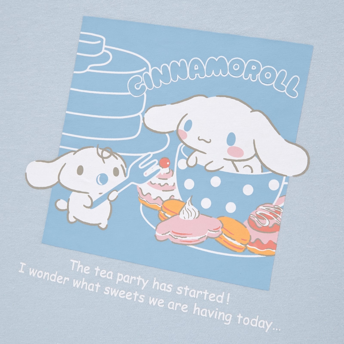 close up look of blue cinnamoroll womens tshirt uniqlo singapore sanrio characters ut collection