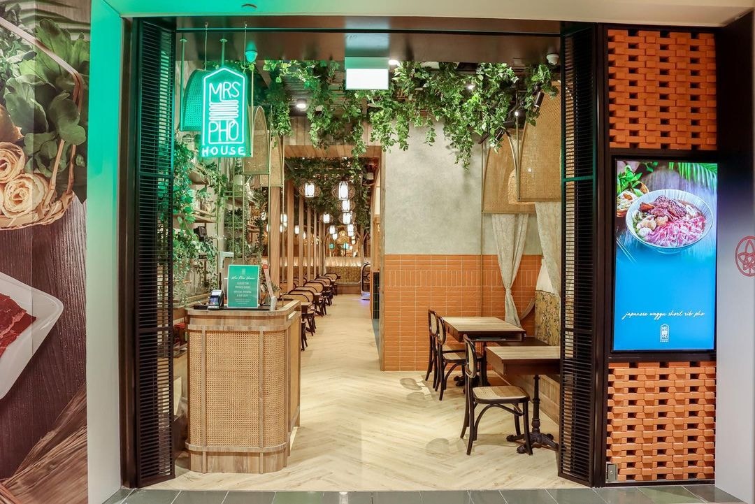 entrance of mrs pho house vietnamese restaurant at takashimaya singapore