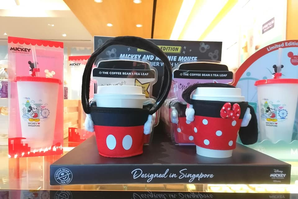 Mickey Minnie cup holder Coffee Bean Singapore