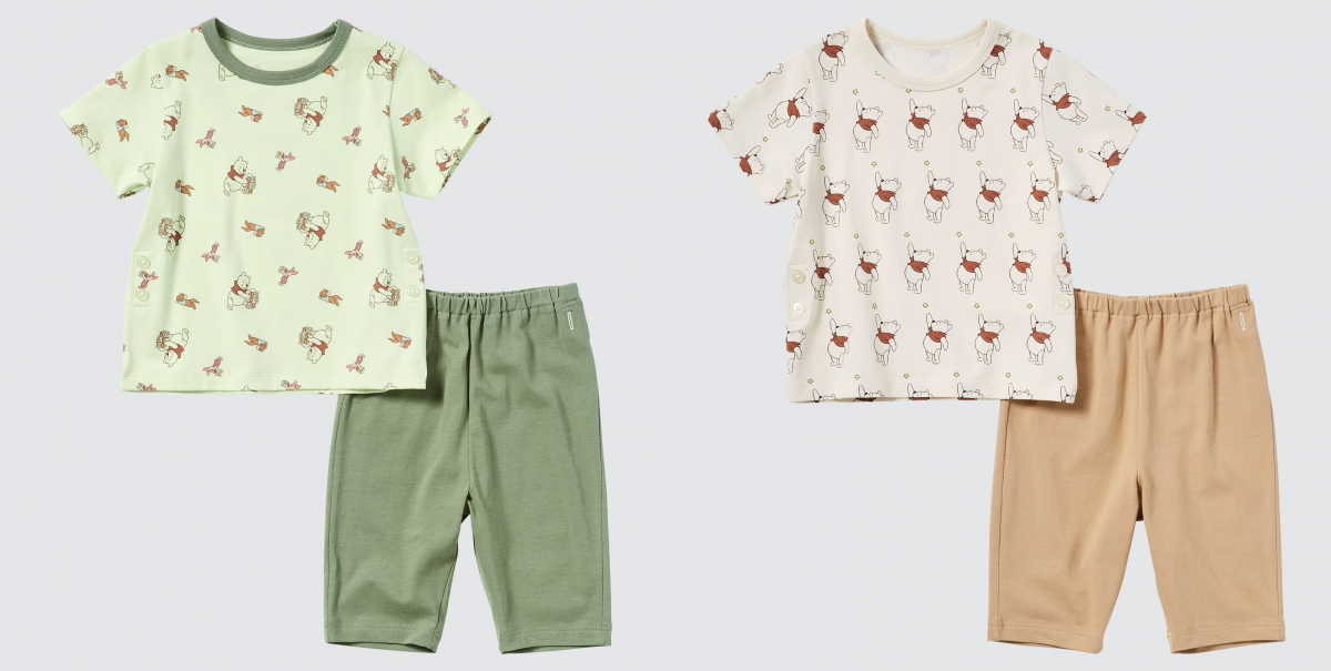 uniqlo singapore winnie the pooh toddler one piece pyjamas