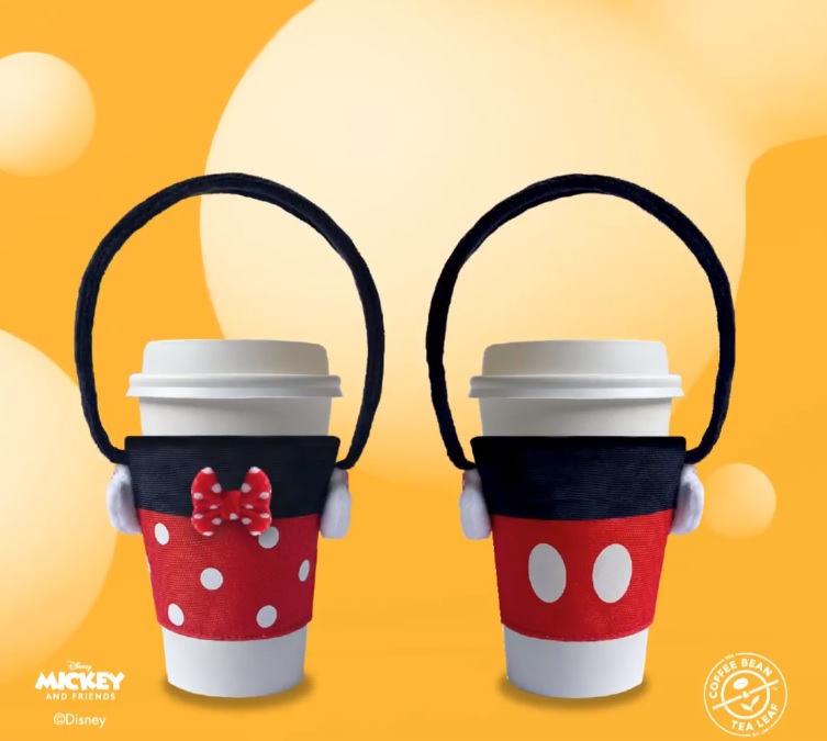 Mickey Minnie cup holder Coffee Bean Singapore