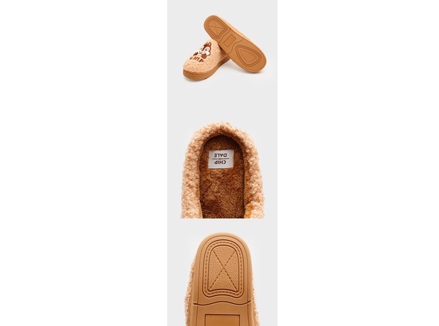 Daiso Korea x Chip 'n' Dale bedroom slippers collection featuring anti-slip soles