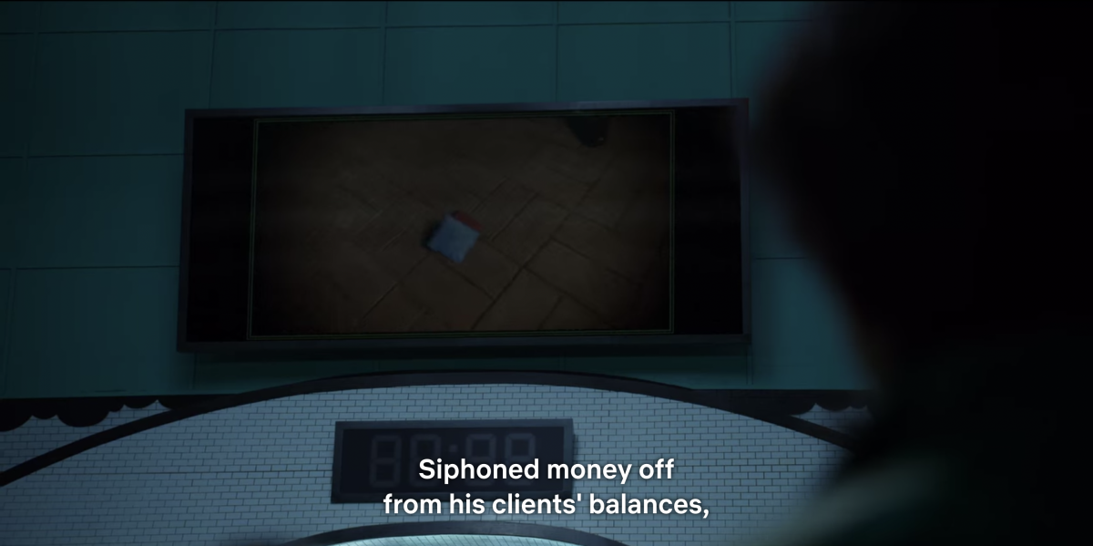 squid game choo sang woo throwing his blue ddakji card