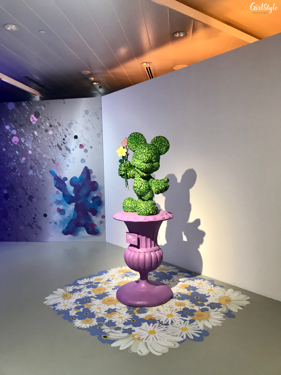 Mickey's Friendships art gallery at Pop Up Disney Exhibition in Singapore