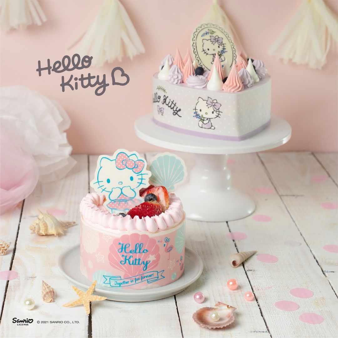 Polar Puffs & Cakes x Hello Kitty featuring the Summer Fun Kitty and Dazzling Kitty Cake