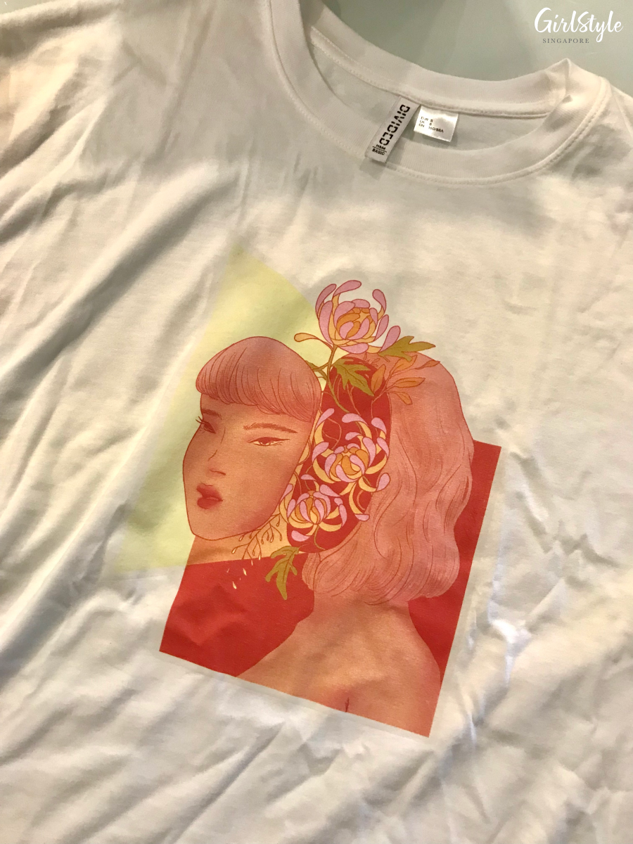 h&m singapore marie toh graphic print tshirt