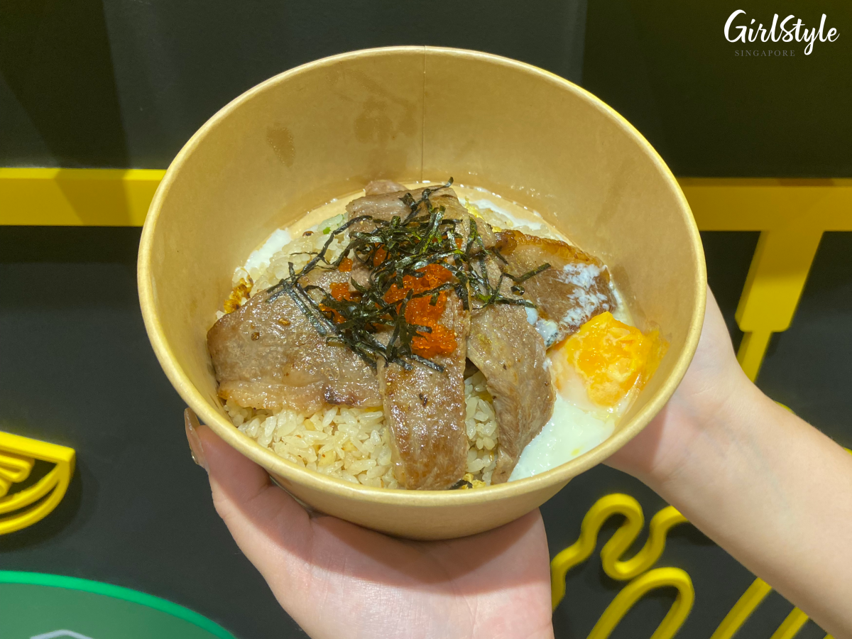 eatbox 2021 tomi yakiniku wagyu beef don garlic rice