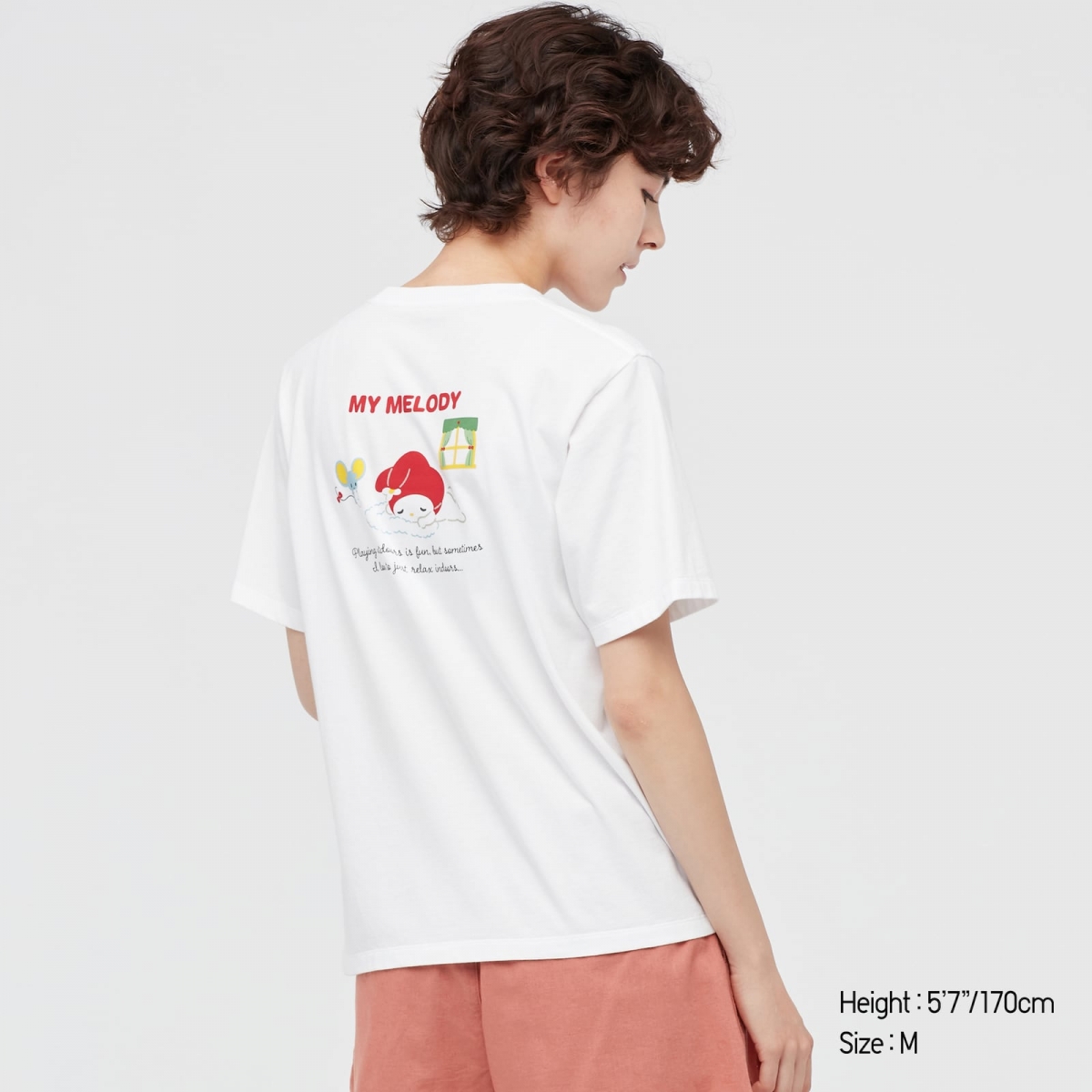white hello kitty print on back of womens tshirt uniqlo singapore sanrio characters ut collection