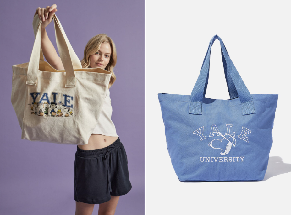 Cotton On Snoopy x Yale Collection_Everyday Canvas Tote