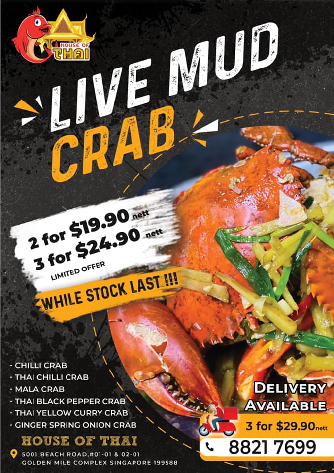 House of Thai Kitchen Crab Promo