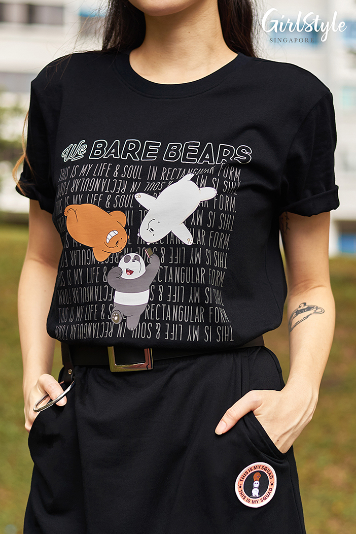 Skechers X We Bare Bears_adult shirt skirt