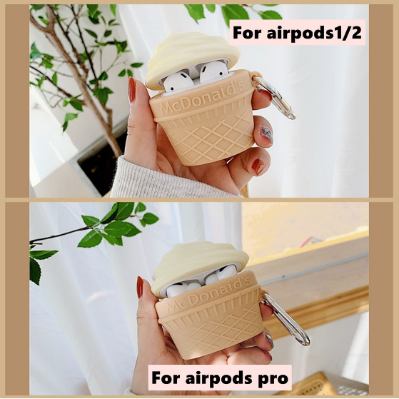 mcdonalds soft serve ice cream cone airpods pro case singapore