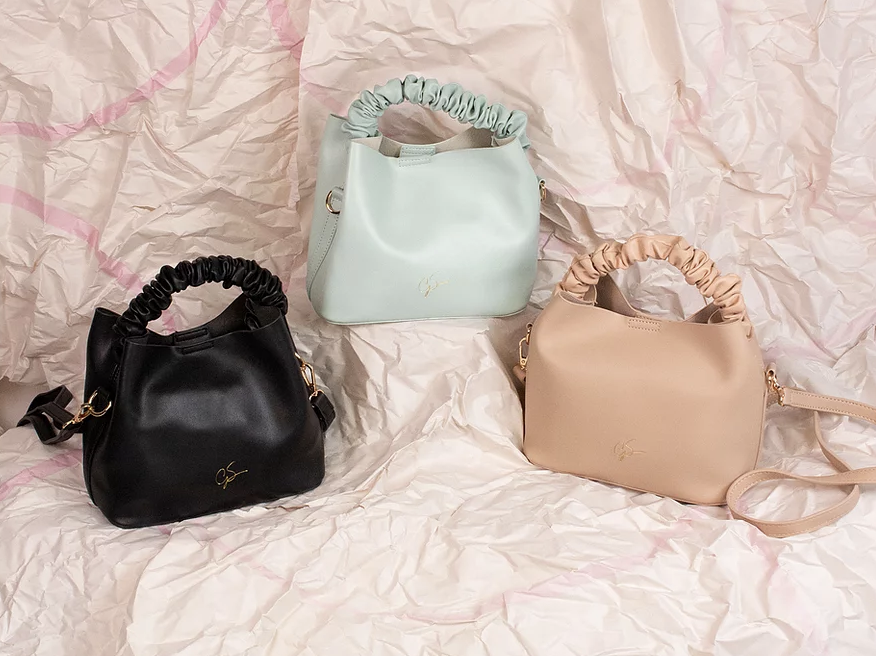 THEGREYSPACE.CO Damien Bucket Bag_black, mint green, pastel pink