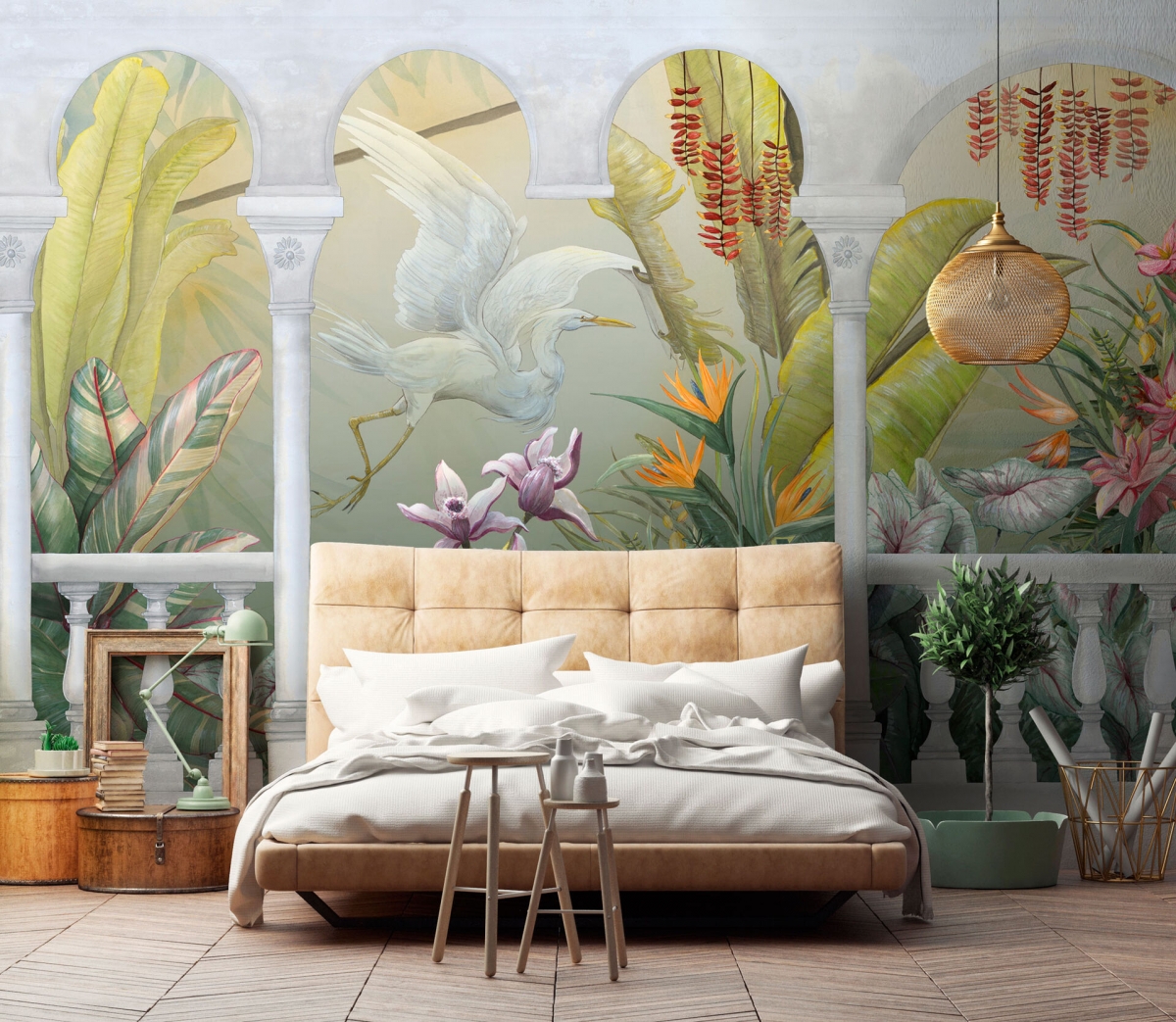 tecnografica arcadia temple wallpaper with pillars and nature craft axis singapore