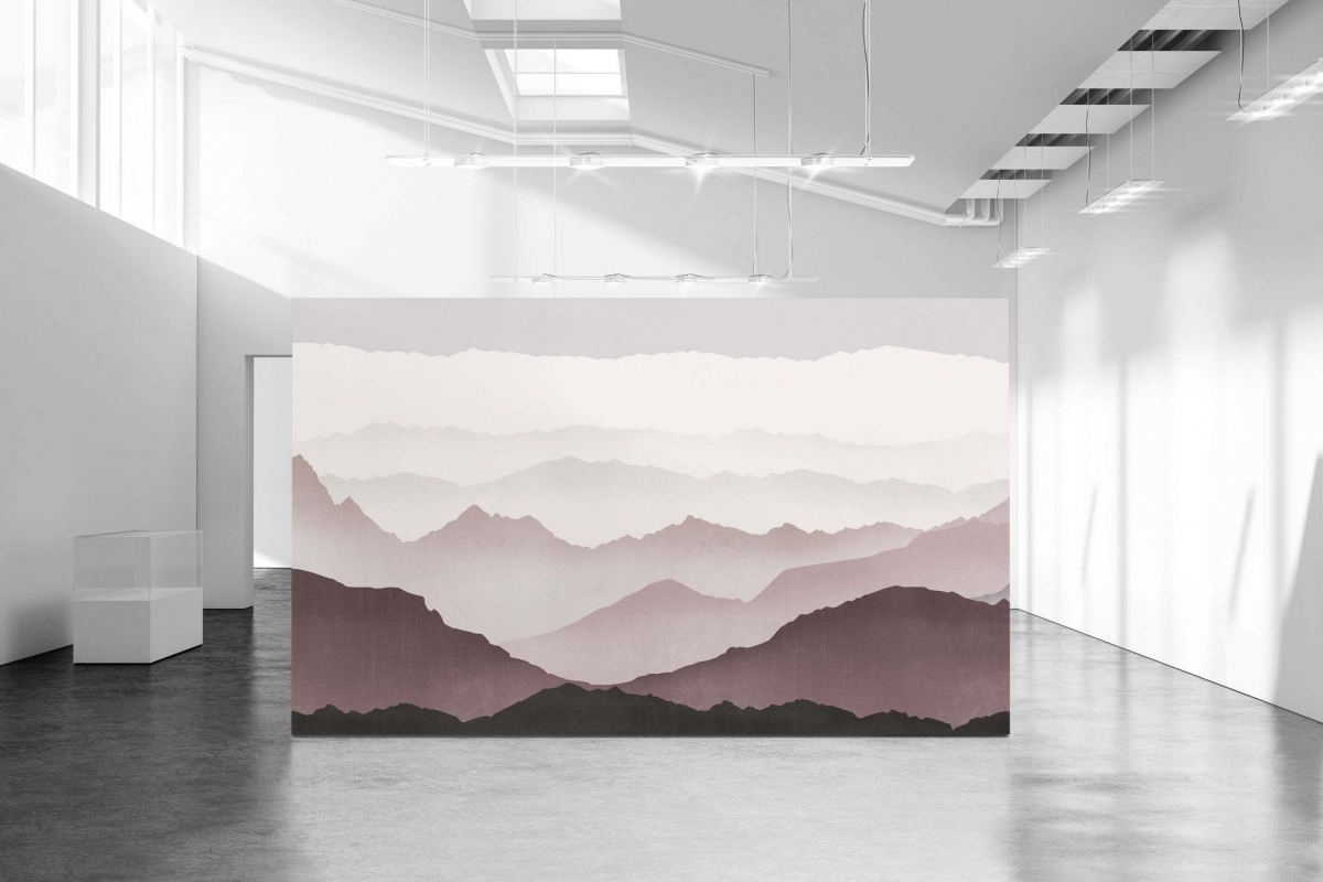 layer play pink mountain landscape home wallpaper singapore