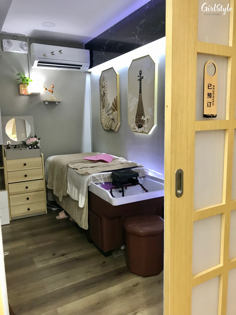 hair and scalp treatment room at t&c beauty house singapore