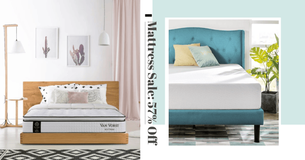 There’s A Big Mattress Sale With Up To 57% Off Pocketed Spring, Memory Foam, & Hybrid Mattresses