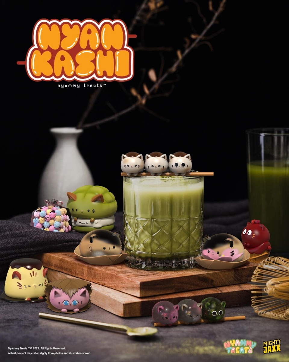 full collection of nyammy treats nyan kashi blind box cat japanese food toys singapore mighty jaxx