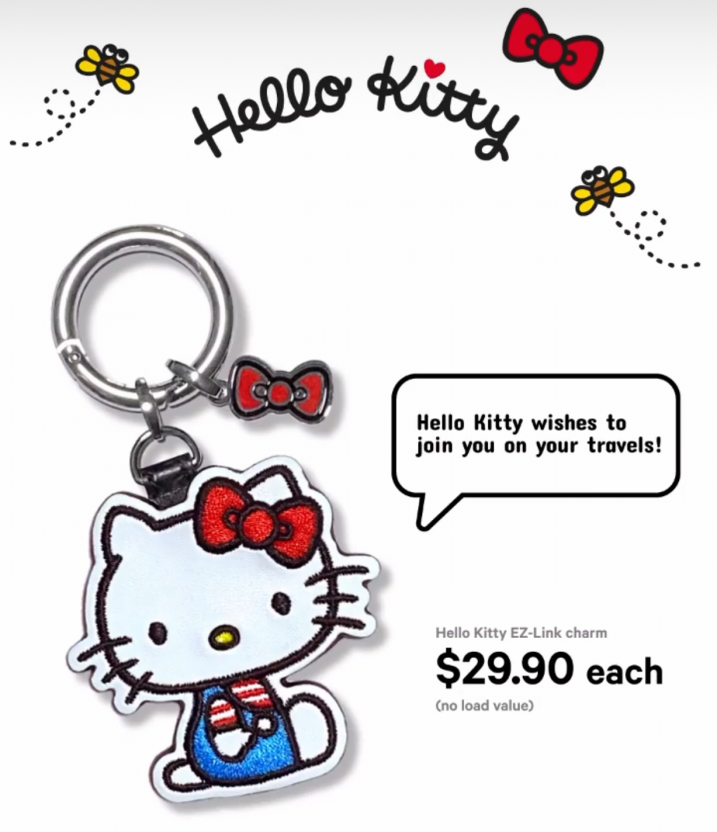 hello kitty ez link charm singapore 2021