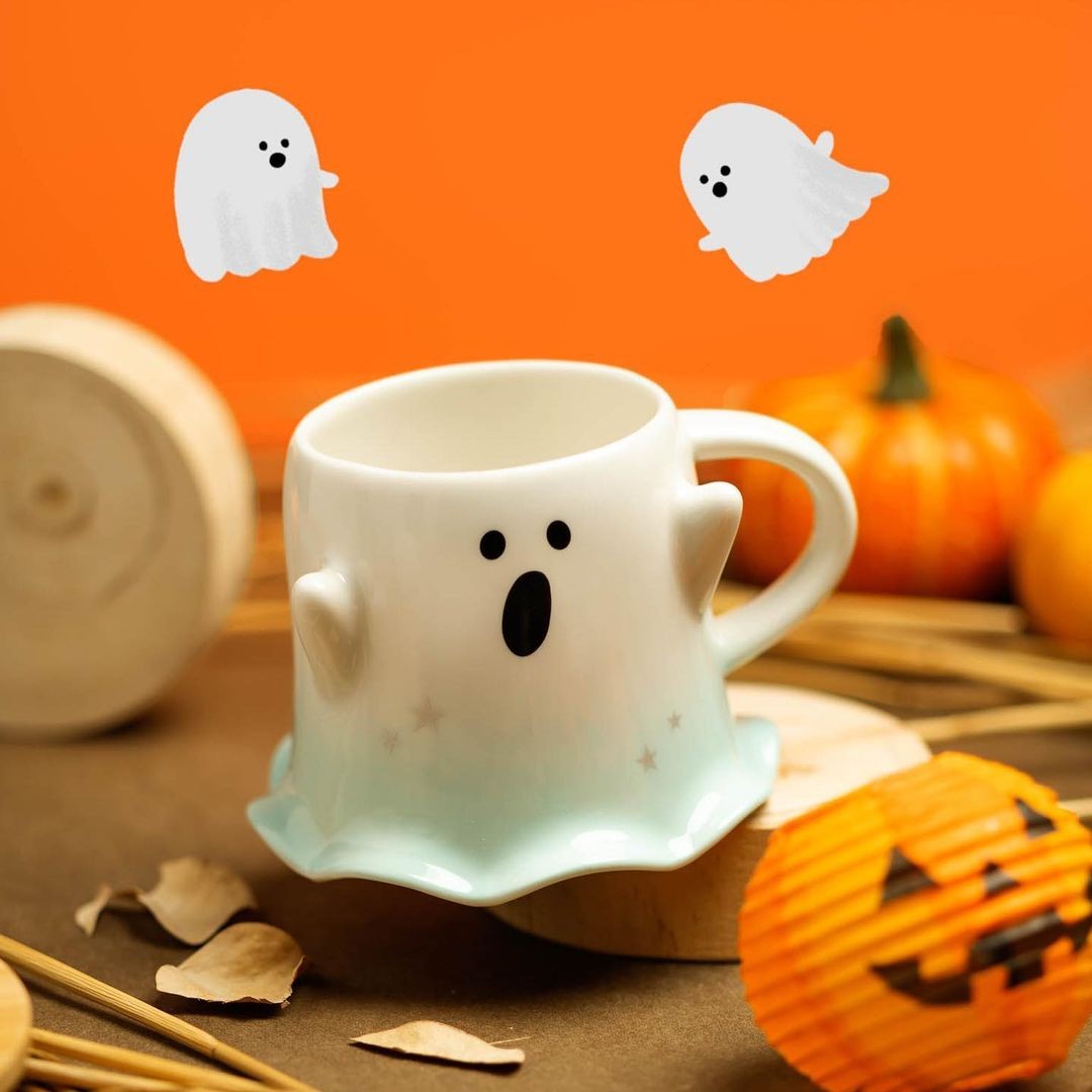 Starbucks Halloween 2021 Collection_ghost mug